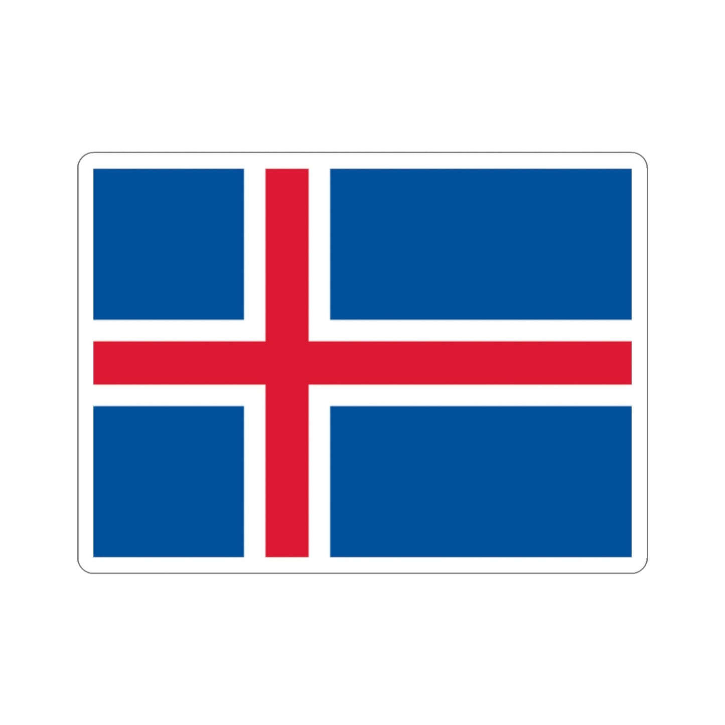 Flag of Iceland STICKER Vinyl Die-Cut Decal-2 Inch-The Sticker Space