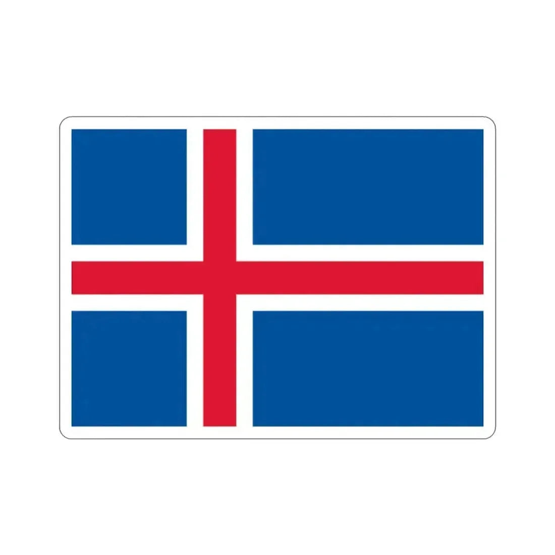 Flag of Iceland STICKER Vinyl Die-Cut Decal 2 Inch - The Sticker Space