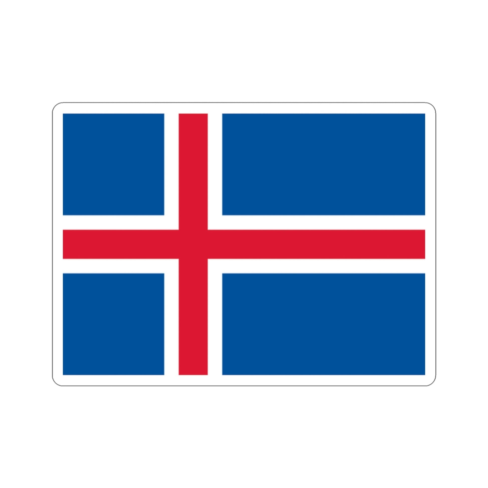 Flag of Iceland STICKER Vinyl Die-Cut Decal-2 Inch-The Sticker Space