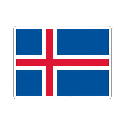 Flag of Iceland STICKER Vinyl Die-Cut Decal 3 Inch - The Sticker Space