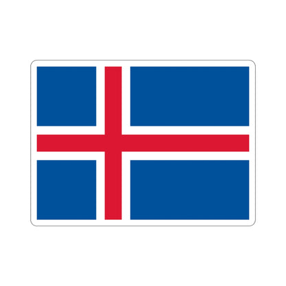 Flag of Iceland STICKER Vinyl Die-Cut Decal-3 Inch-The Sticker Space