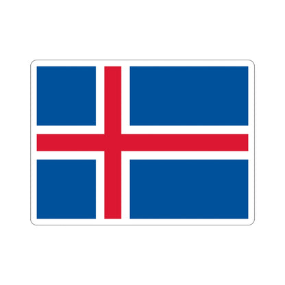 Flag of Iceland STICKER Vinyl Die-Cut Decal-4 Inch-The Sticker Space