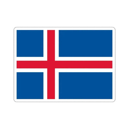 Flag of Iceland STICKER Vinyl Die-Cut Decal 4 Inch - The Sticker Space