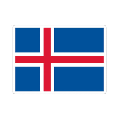 Flag of Iceland STICKER Vinyl Die-Cut Decal-5 Inch-The Sticker Space