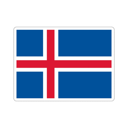 Flag of Iceland STICKER Vinyl Die-Cut Decal-6 Inch-The Sticker Space