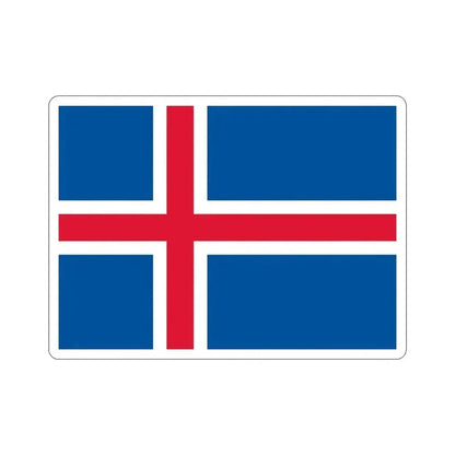Flag of Iceland STICKER Vinyl Die-Cut Decal 6 Inch - The Sticker Space