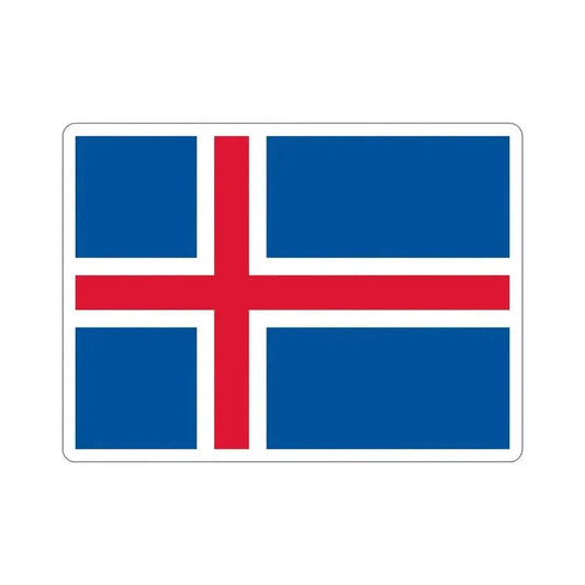 Flag of Iceland STICKER Vinyl Die-Cut Decal 6 Inch - The Sticker Space