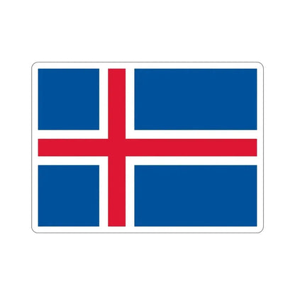 Flag of Iceland STICKER Vinyl Die-Cut Decal - The Sticker Space