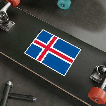 Flag of Iceland STICKER Vinyl Die-Cut Decal-The Sticker Space