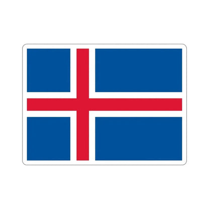 Flag of Iceland STICKER Vinyl Die-Cut Decal - The Sticker Space
