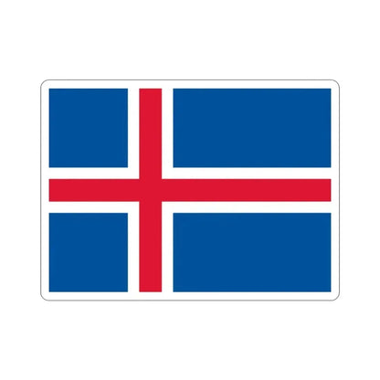 Flag of Iceland STICKER Vinyl Die-Cut Decal - The Sticker Space