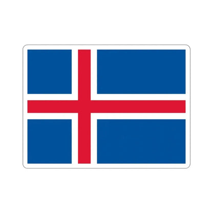 Flag of Iceland STICKER Vinyl Die-Cut Decal - The Sticker Space
