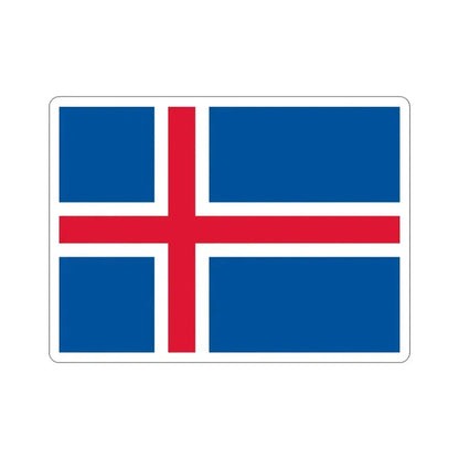 Flag of Iceland STICKER Vinyl Die-Cut Decal - The Sticker Space
