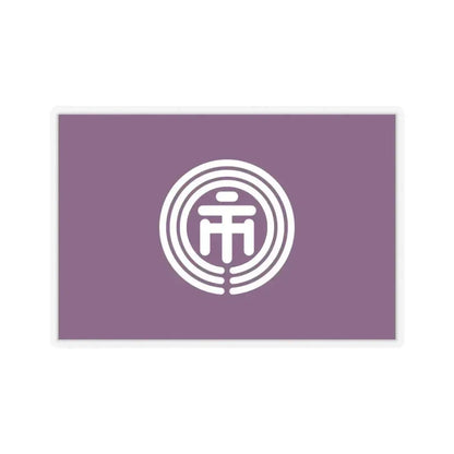 Flag of Ichikawa Chiba Japan - STICKER Vinyl Kiss-Cut Decal 6 Inch Transparent - The Sticker Space