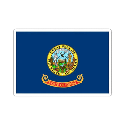 Flag of Idaho 3-2 (United States) STICKER Vinyl Kiss-Cut Decal 2 Inch White - The Sticker Space