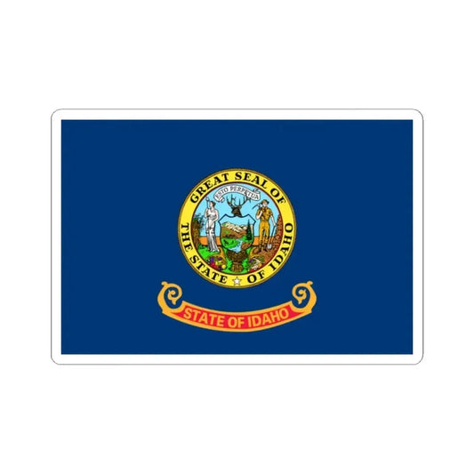 Flag of Idaho 3-2 (United States) STICKER Vinyl Kiss-Cut Decal 2 Inch White - The Sticker Space