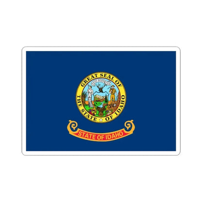 Flag of Idaho 3-2 (United States) STICKER Vinyl Kiss-Cut Decal 3 Inch White - The Sticker Space