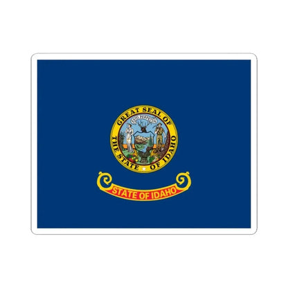 Flag of Idaho (United States) STICKER Vinyl Kiss-Cut Decal 2 Inch White - The Sticker Space