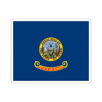 Flag of Idaho (United States) STICKER Vinyl Kiss-Cut Decal 3 Inch White - The Sticker Space