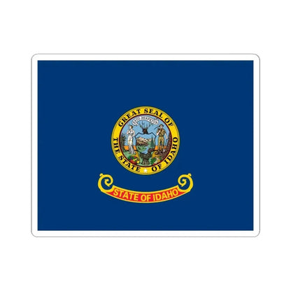Flag of Idaho (United States) STICKER Vinyl Kiss-Cut Decal 6 Inch White - The Sticker Space