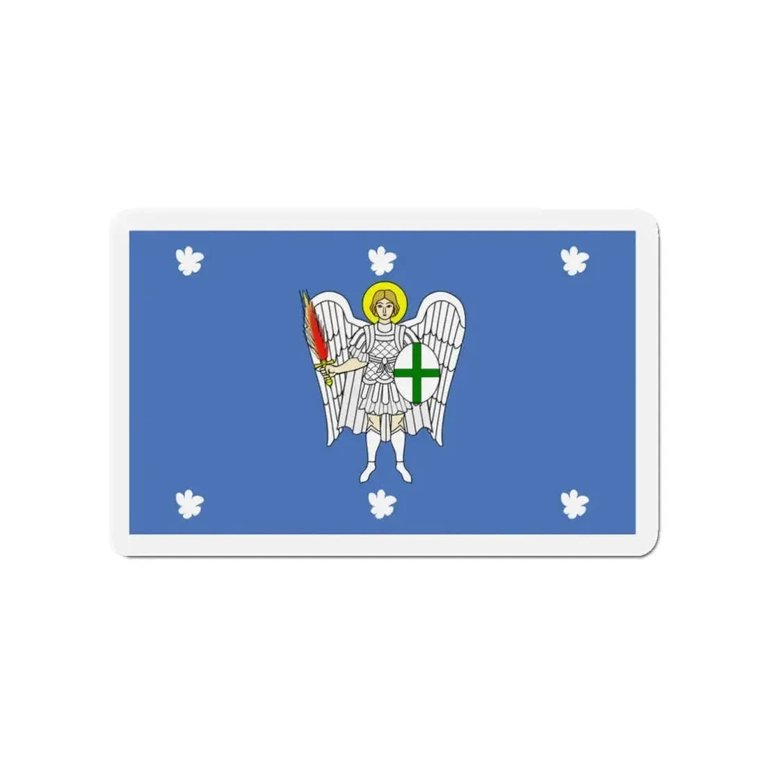 Flag of Iklin Malta - Refrigerator Magnet - The Sticker Space