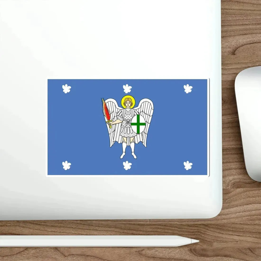 Flag of Iklin Malta STICKER Vinyl Die-Cut Decal - The Sticker Space