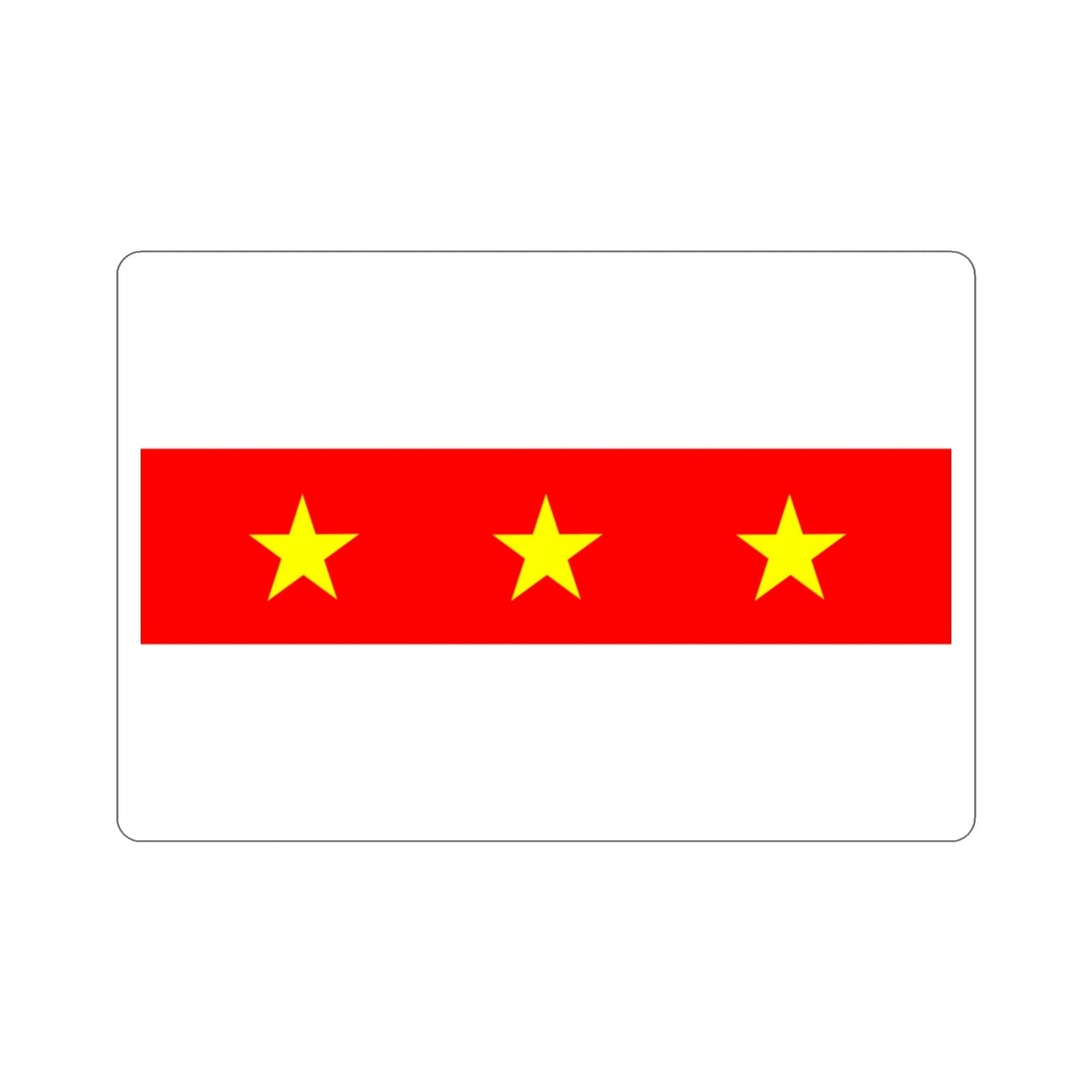 Flag of Il Fgura Malta STICKER Vinyl Die-Cut Decal-3 Inch-The Sticker Space