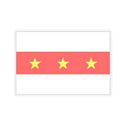 Flag of Il Fgura Malta - STICKER Vinyl Kiss-Cut Decal 2 Inch Transparent - The Sticker Space