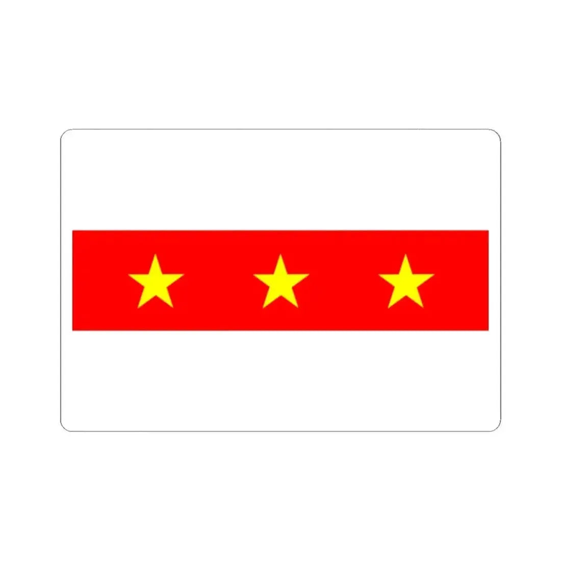Flag of Il Fgura Malta - STICKER Vinyl Kiss-Cut Decal 2 Inch White - The Sticker Space