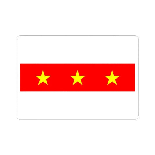 Flag of Il Fgura Malta - STICKER Vinyl Kiss-Cut Decal 2 Inch White - The Sticker Space
