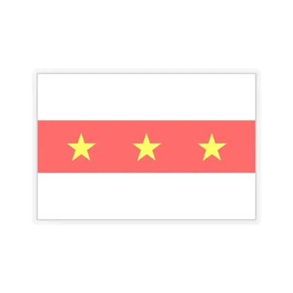 Flag of Il Fgura Malta - STICKER Vinyl Kiss-Cut Decal 3 Inch Transparent - The Sticker Space