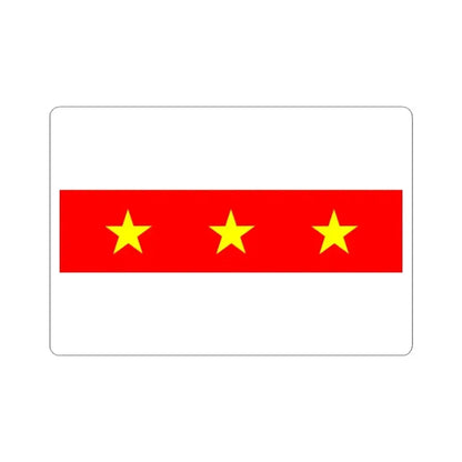 Flag of Il Fgura Malta - STICKER Vinyl Kiss-Cut Decal 3 Inch White - The Sticker Space