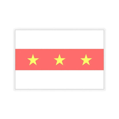 Flag of Il Fgura Malta - STICKER Vinyl Kiss-Cut Decal 4 Inch Transparent - The Sticker Space