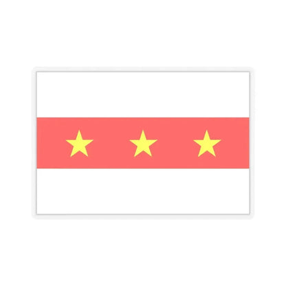 Flag of Il Fgura Malta - STICKER Vinyl Kiss-Cut Decal 6 Inch Transparent - The Sticker Space