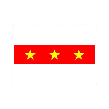Flag of Il Fgura Malta - STICKER Vinyl Kiss-Cut Decal 6 Inch White - The Sticker Space
