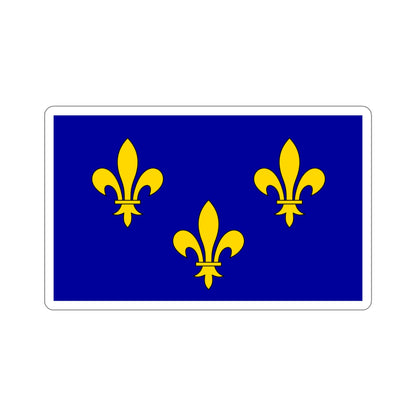 Flag of Île de France France 2 STICKER Vinyl Die-Cut Decal-4 Inch-The Sticker Space