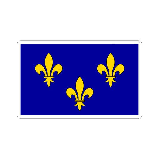 Flag of Île de France France 2 STICKER Vinyl Die-Cut Decal-6 Inch-The Sticker Space