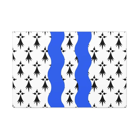 Flag of Ille et Vilaine France 2 - Canvas Wall Art 36" x 24" 1.25" - The Sticker Space