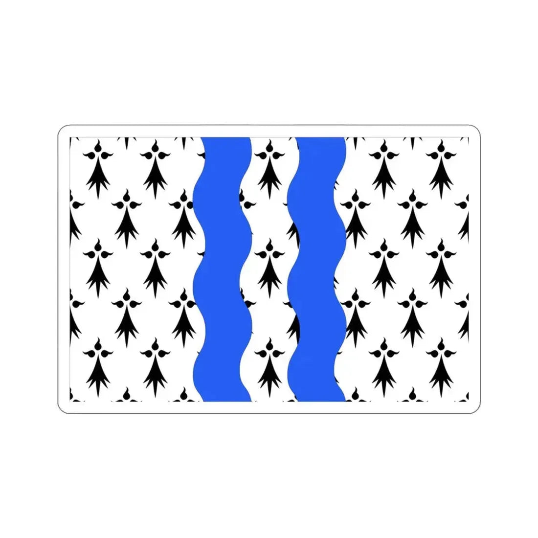 Flag of Ille et Vilaine France 2 STICKER Vinyl Die-Cut Decal 3 Inch - The Sticker Space