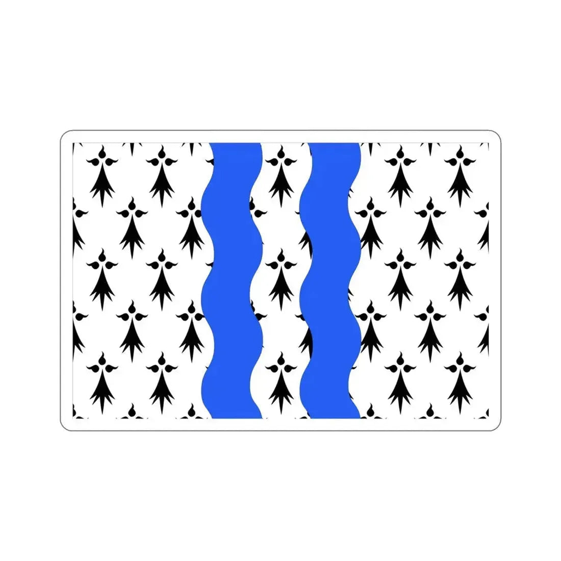 Flag of Ille et Vilaine France 2 STICKER Vinyl Die-Cut Decal 4 Inch - The Sticker Space