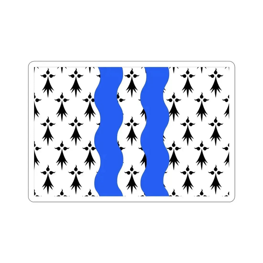 Flag of Ille et Vilaine France 2 STICKER Vinyl Die-Cut Decal 6 Inch - The Sticker Space