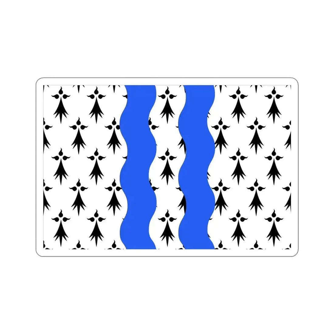 Flag of Ille et Vilaine France 2 STICKER Vinyl Die-Cut Decal 6 Inch - The Sticker Space