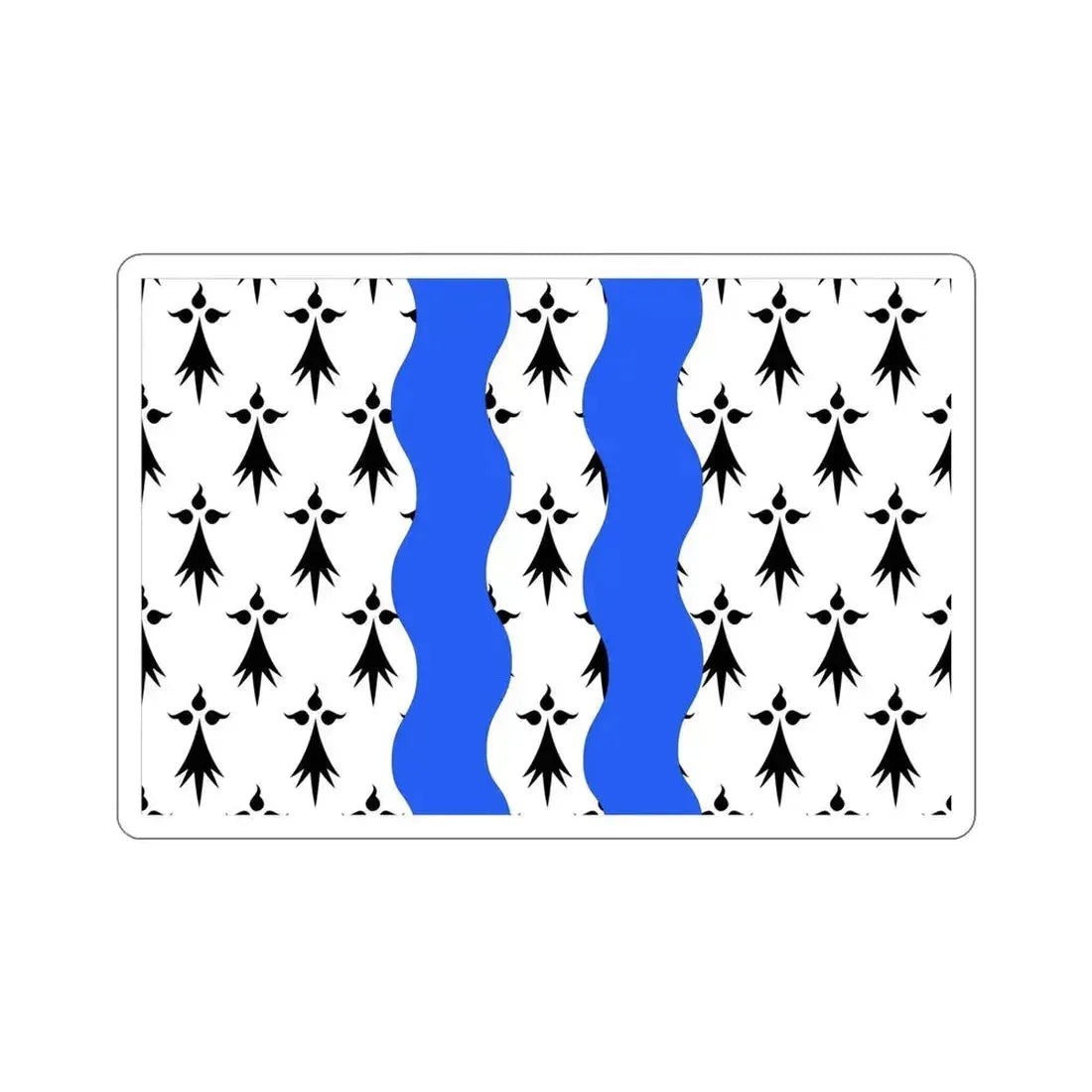 Flag of Ille et Vilaine France 2 STICKER Vinyl Die-Cut Decal - The Sticker Space