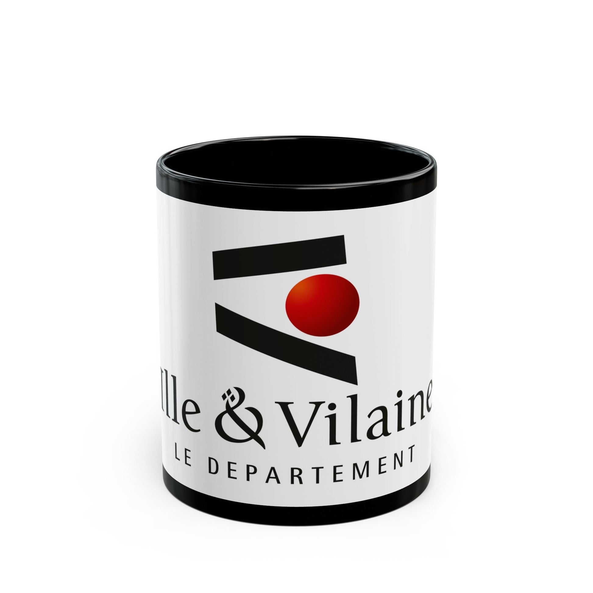 Flag of Ille et Vilaine France - Black Coffee Mug-11oz-The Sticker Space