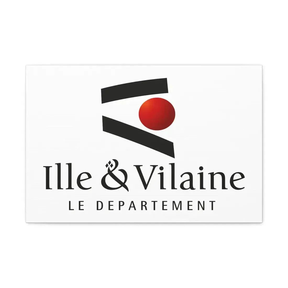 Flag of Ille et Vilaine France - Canvas Wall Art 24″ x 16″ 1.25" - The Sticker Space