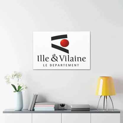 Flag of Ille et Vilaine France - Canvas Wall Art - The Sticker Space