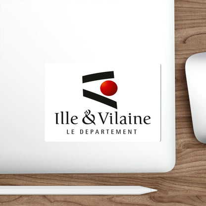 Flag of Ille et Vilaine France STICKER Vinyl Die-Cut Decal-The Sticker Space