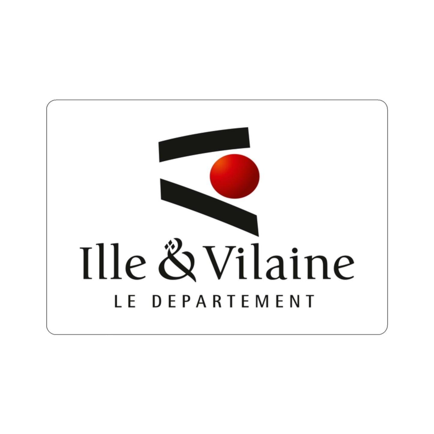 Flag of Ille et Vilaine France STICKER Vinyl Die-Cut Decal-2 Inch-The Sticker Space