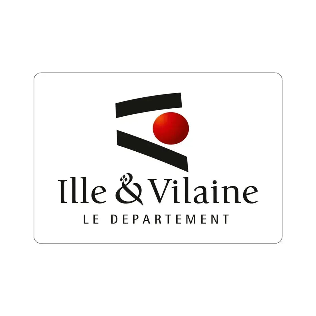 Flag of Ille et Vilaine France STICKER Vinyl Die-Cut Decal 4 Inch - The Sticker Space