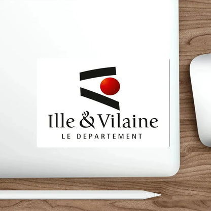 Flag of Ille et Vilaine France STICKER Vinyl Die-Cut Decal - The Sticker Space